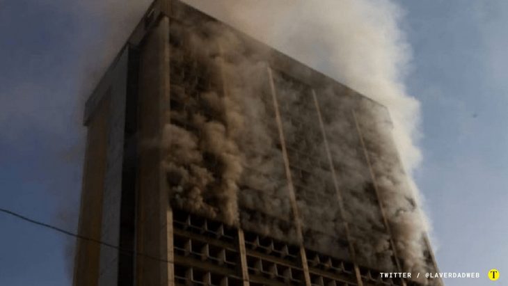 Se registró incendio en la sede del Ministerio de Educación