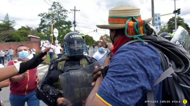 Colombia: Indígenas heridos por disparos de civiles en Cali