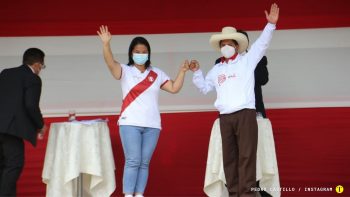 Candidato presidencial Pedro Castillo aventaja en las elecciones de Perú